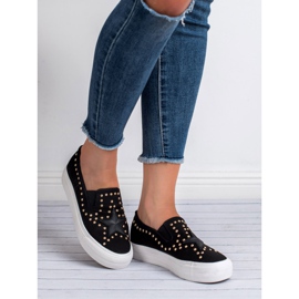 J. Star Baskets à enfiler avec une étoile le noir 6