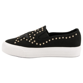 J. Star Baskets à enfiler avec une étoile le noir 5