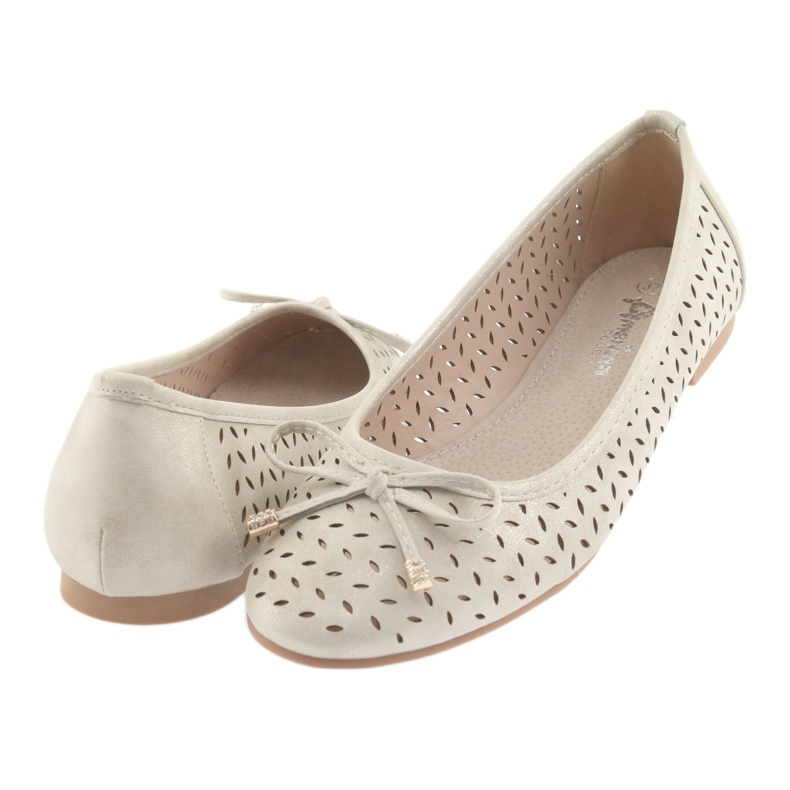 Ballerines femme American Club LU13 beige clair 4