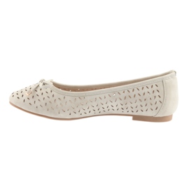 Ballerines femme American Club LU13 beige clair 2