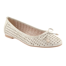 Ballerines femme American Club LU13 beige clair 1