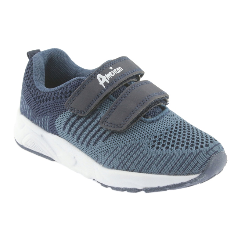 American Club American CA05 chaussures de sport velcro bleu marine 1