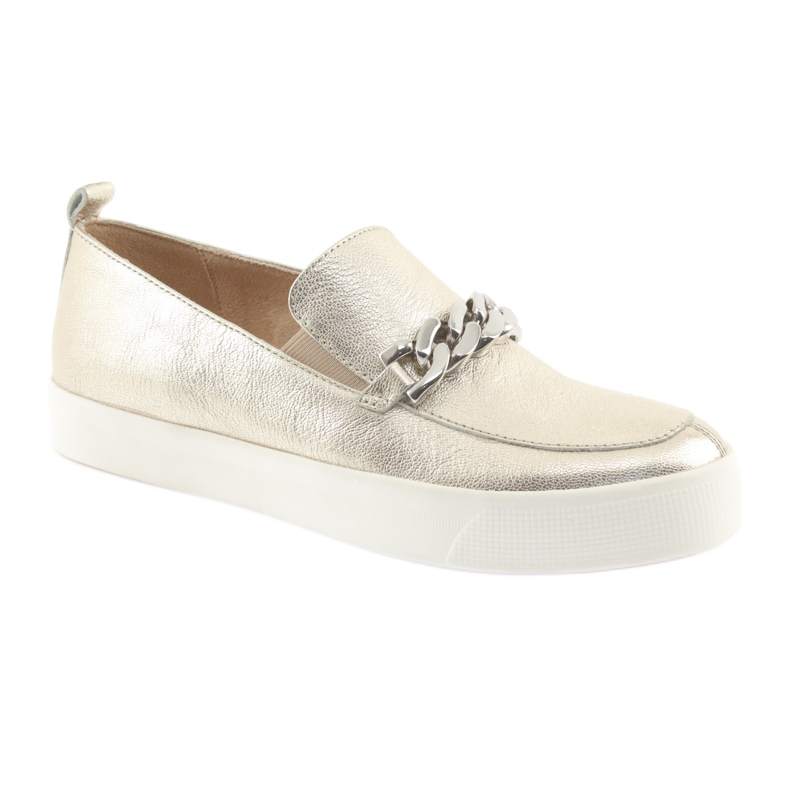 Golden Slip On avec une chaîne Caprice 24200 doré 1