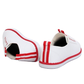 Baskets femme blanches et rouges XJ-2918 Red 1