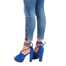 Sandales cobalt LM-058 Bleu bleu marin 4