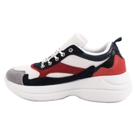Chaussures à la mode sur la plate-forme blanche multicolore 4