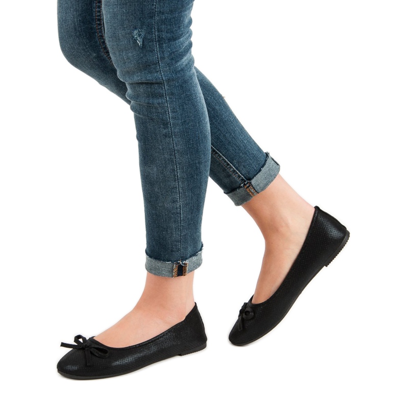 Evento Ballerine Noire Avec Un Noeud le noir 2