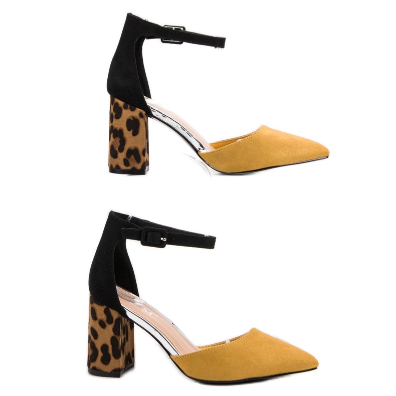 Cm Paris Escarpins à la mode Szpic jaune 2