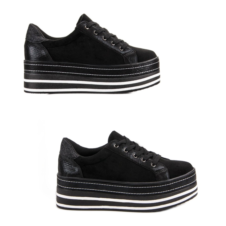 Weide Baskets sur la plate-forme noir 2