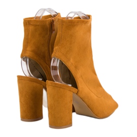 Nio Nio Bottes à bout ouvert moutarde jaune 1