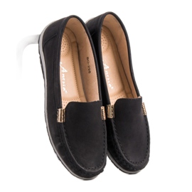 Anesia Paris Mocassins noirs le noir 1