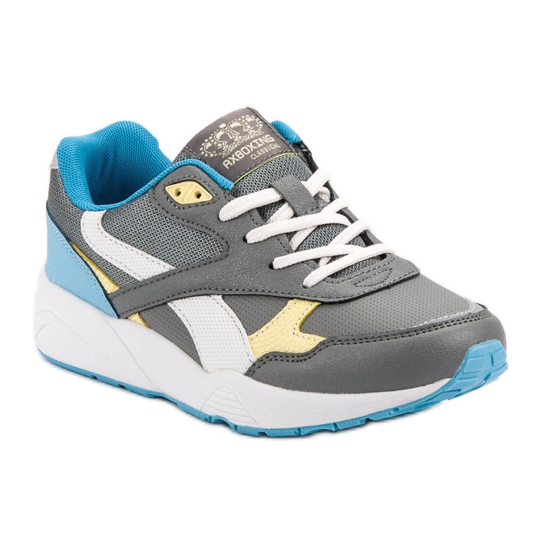 Ax Boxing Chaussures de sport classiques gris 1 Ax Boxing Chaussures de sport classiques gris 1