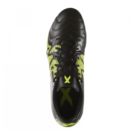 Chaussures de football Adidas X 15.3 FG / AG Cuir B26971 noir noir 1