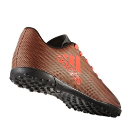 Chaussures de football Adidas X 17.4 Tf Jr S82422 multicolore orange 1