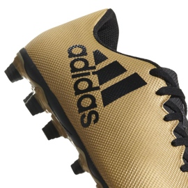 Adidas X 17.4 FxG M CP9195 chaussures de football doré 1