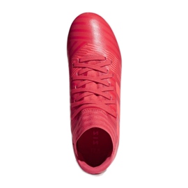 Les chaussures de football adidas Nemeziz 17.3 Fg Jr CP9166 rouge rouge 1