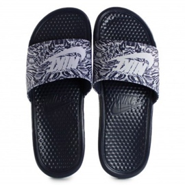 Claquette Nike Benassi Just Do It Print 631261-403 le noir 1