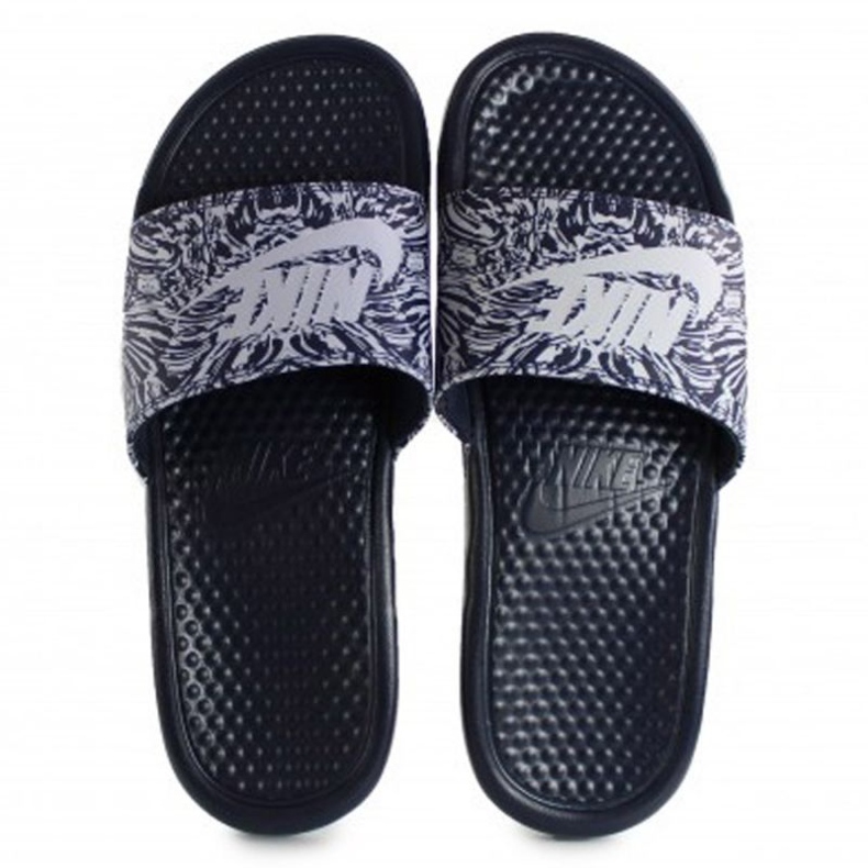 Claquette Nike Benassi Just Do It Print 631261-403 noir 1
