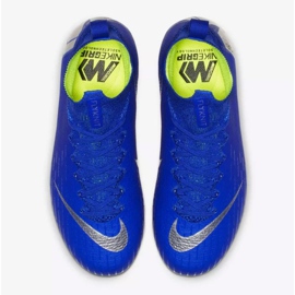 Chaussures de football Nike Mercurial Superfly 6 Elite Fg Jr AH7340-400 bleu bleu 2 Chaussures de football Nike Mercurial Superfly 6 Elite Fg Jr AH7340-400 bleu bleu 2