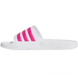 Chaussons Adidas Adilette Shower F34914 blanche rose 1 Chaussons Adidas Adilette Shower F34914 blanche rose 1