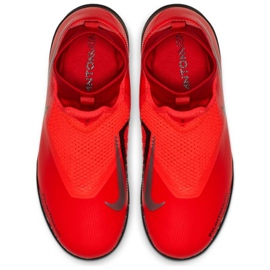 Nike Phantom Vsn Academy Df Tf Jr AO3292-600 chaussures de football rouge rouge 2