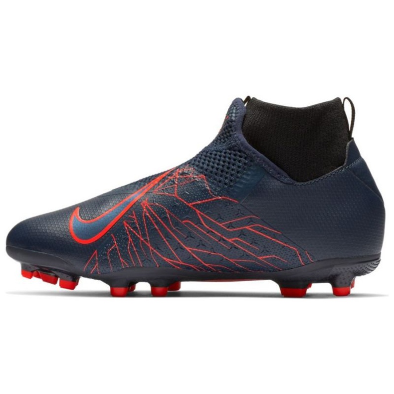 Nike Phantom Vsn Academy Df Fg Jr AO3287-440 bleu bleu marin 1