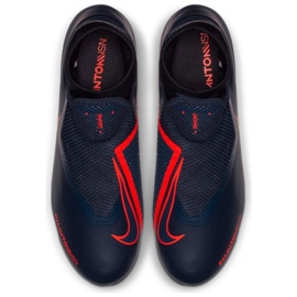 Nike Phantom Vsn Academy Df Fg M AO3258-440 chaussures de football bleu bleu marine 2