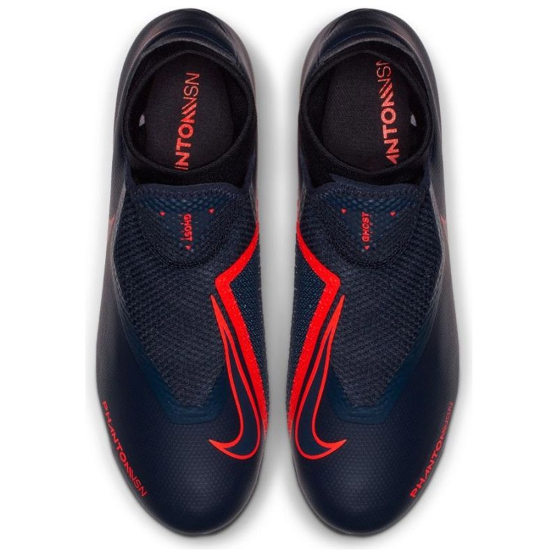 Nike Phantom Vsn Academy Df Fg M AO3258-440 chaussures de football bleu bleu marine 2