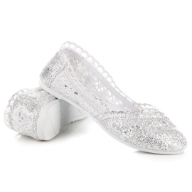 Seastar Ballerines bohèmes en dentelle gris 2