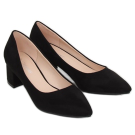 Noir Escarpins talons bas noir G-136 Noir le noir 1
