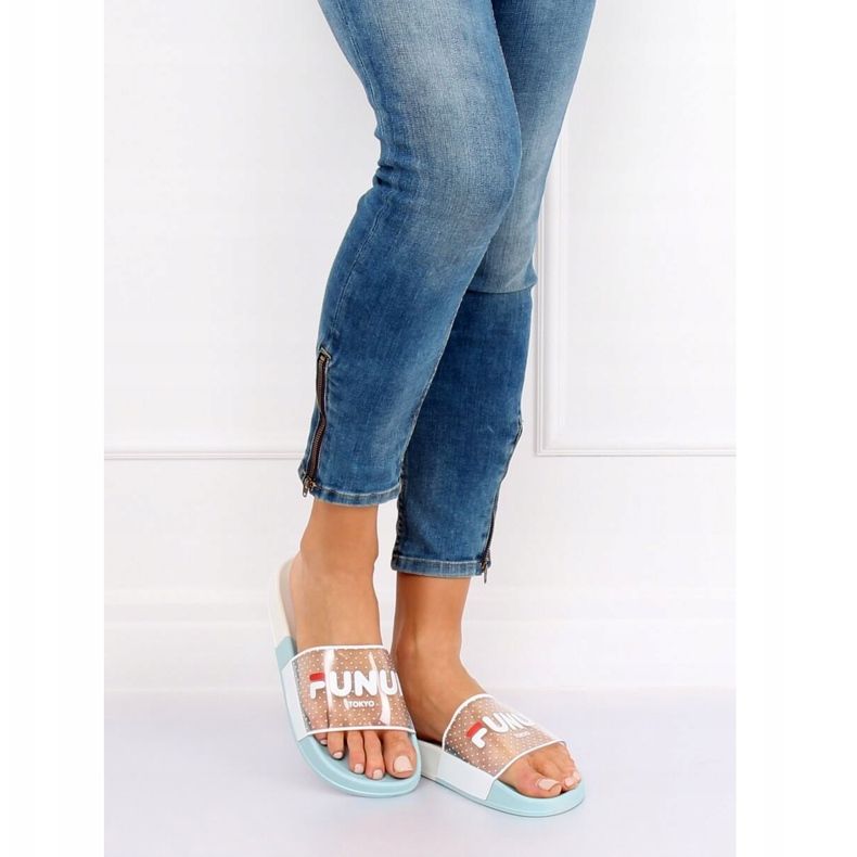 Bleu Chaussons femme bleus ZD807 Bleu 1