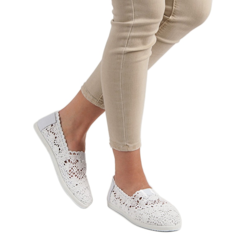 Seastar Slipons en dentelle blanche 2 Seastar Slipons en dentelle blanche 2