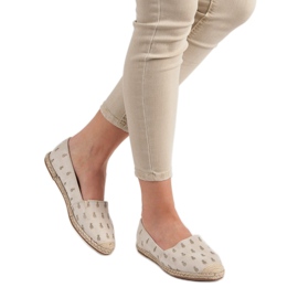 Lucky Shoes Espadrilles Beiges En Ananas 2