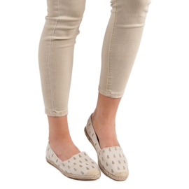Lucky Shoes Espadrilles Beiges En Ananas 1