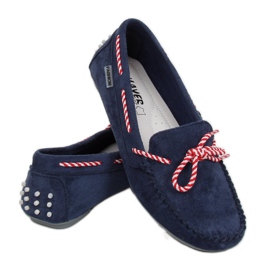 Mocassins femme bleu marine MH04 Navy 1 Mocassins femme bleu marine MH04 Navy 1