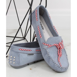 Mocassins femme bleus MH04 Bleu 1