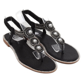 Sandales noires ST3107 Noir 1