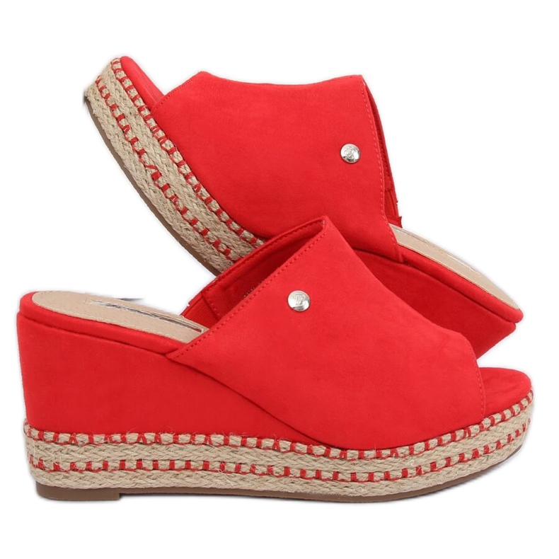 Chaussons compensés rouges MW-3M65 Rouge 1 Chaussons compensés rouges MW-3M65 Rouge 1
