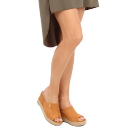 Camel MW-3M65 Sandales compensées Camel brun 2