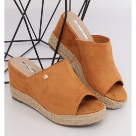 Camel MW-3M65 Sandales compensées Camel brun 1