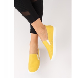 Baskets à enfiler jaunes WD010-4 Jaune 2