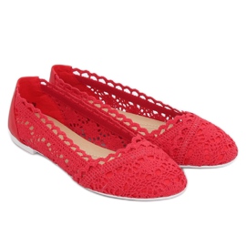 Ballerines ajourées rouges 4701 Rouge 1