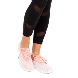 Rose NB283P-ST Chaussures de sport roses 1