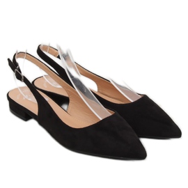 Ballerines noires à talons hauts H9022 Negro le noir 1
