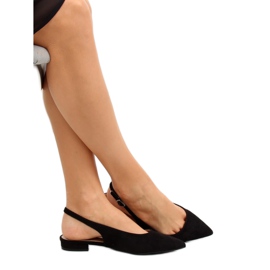 Ballerines noires à talons hauts H9022 Negro le noir 3