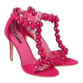 Sandales fuchsia sur talon haut GH-5A5733 Fuchsia rose 3