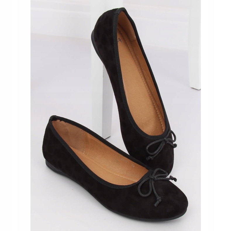 Ballerines femme noir imprimé léopard H9021 Negro le noir 2