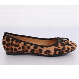 Ballerines femme camel léopard H9021 Camel brun 1