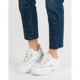 Baskets mode blanches 2