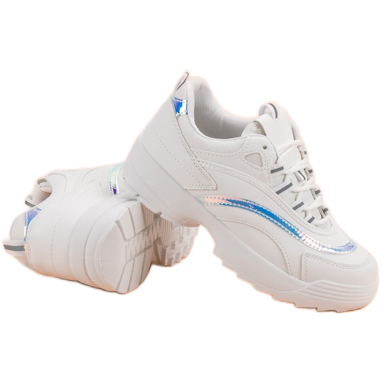 Baskets mode blanches 1